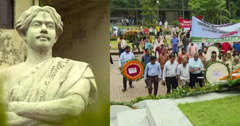 কবির সমাধিতে সর্বস্তরের মানুষের শ্রদ্ধা